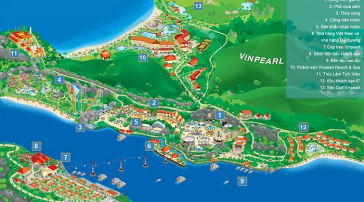 Bản đồ du lịch Nha Trang