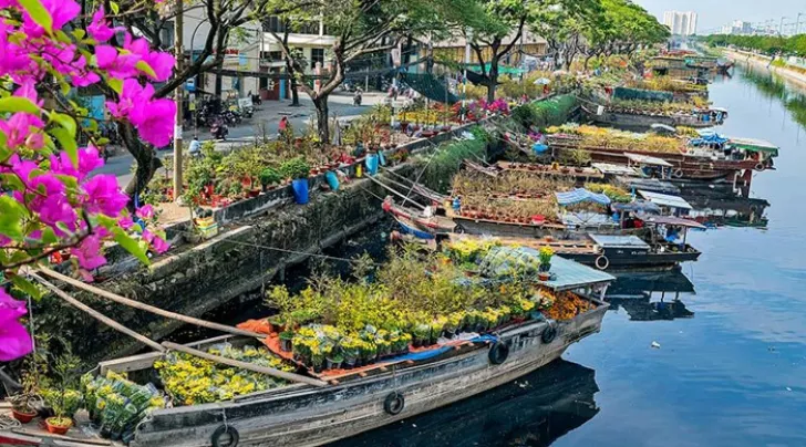 chợ hoa Sài Gòn
