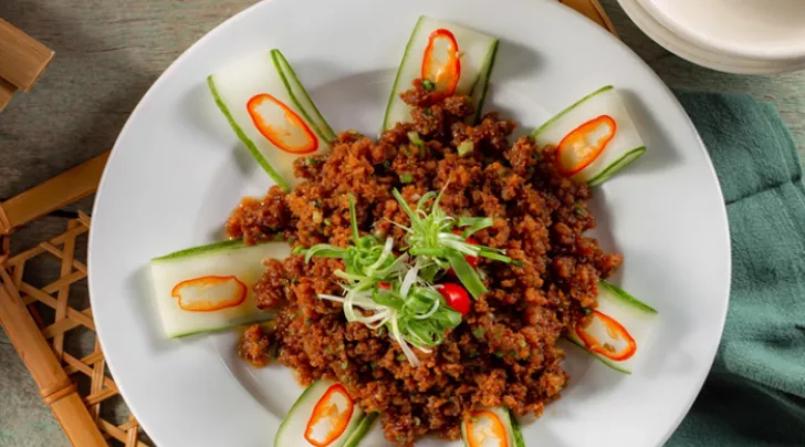 Mắm ruốc xào thịt