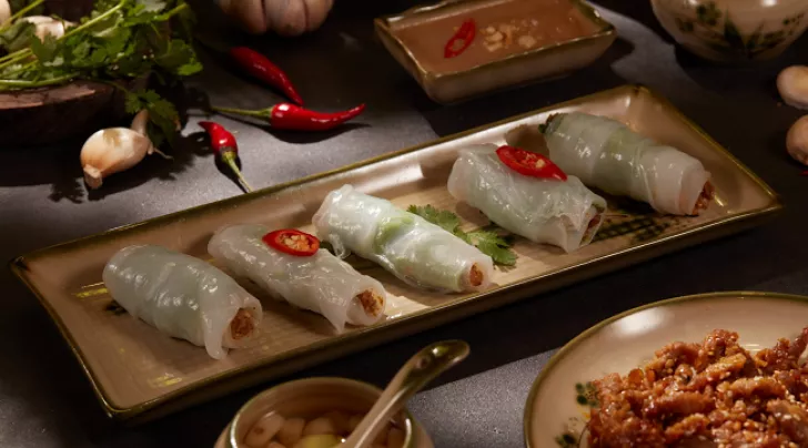 bánh ướt thịt nướng Hội An 