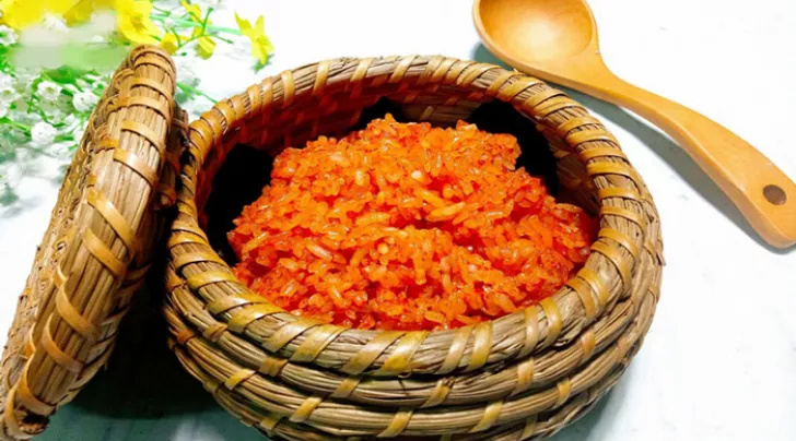 cách nấu xôi gấc