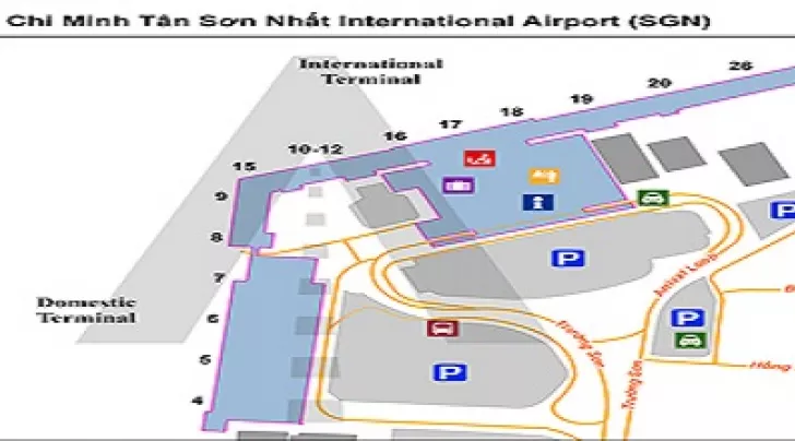 sơ đồ sân bay tân sơn nhất